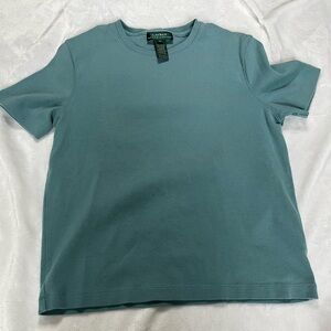 Ralph Lauren Blue Short Sleeve Tee 100% Cotton